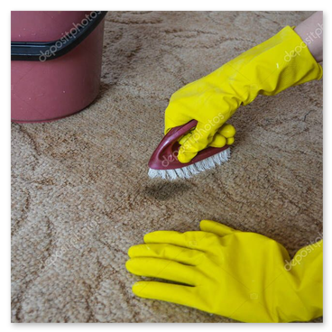 Tapis taché: avant et après détachage en profondeur