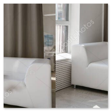 Salon avant et après