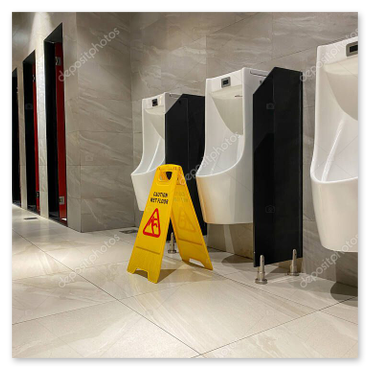 Sanitaires avant/après remis à neuf